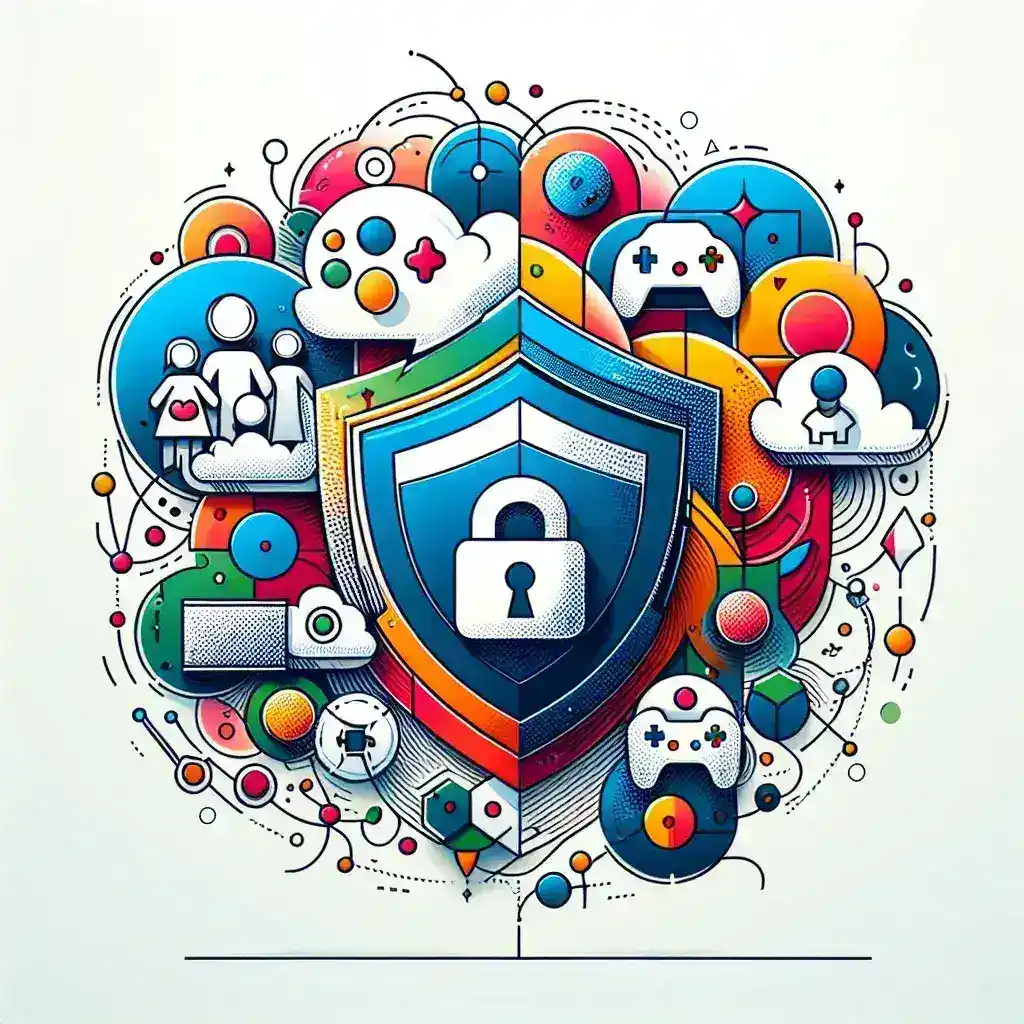 "Infographic detailing Kominfo's strict regulations for child data protection on online gaming platforms"